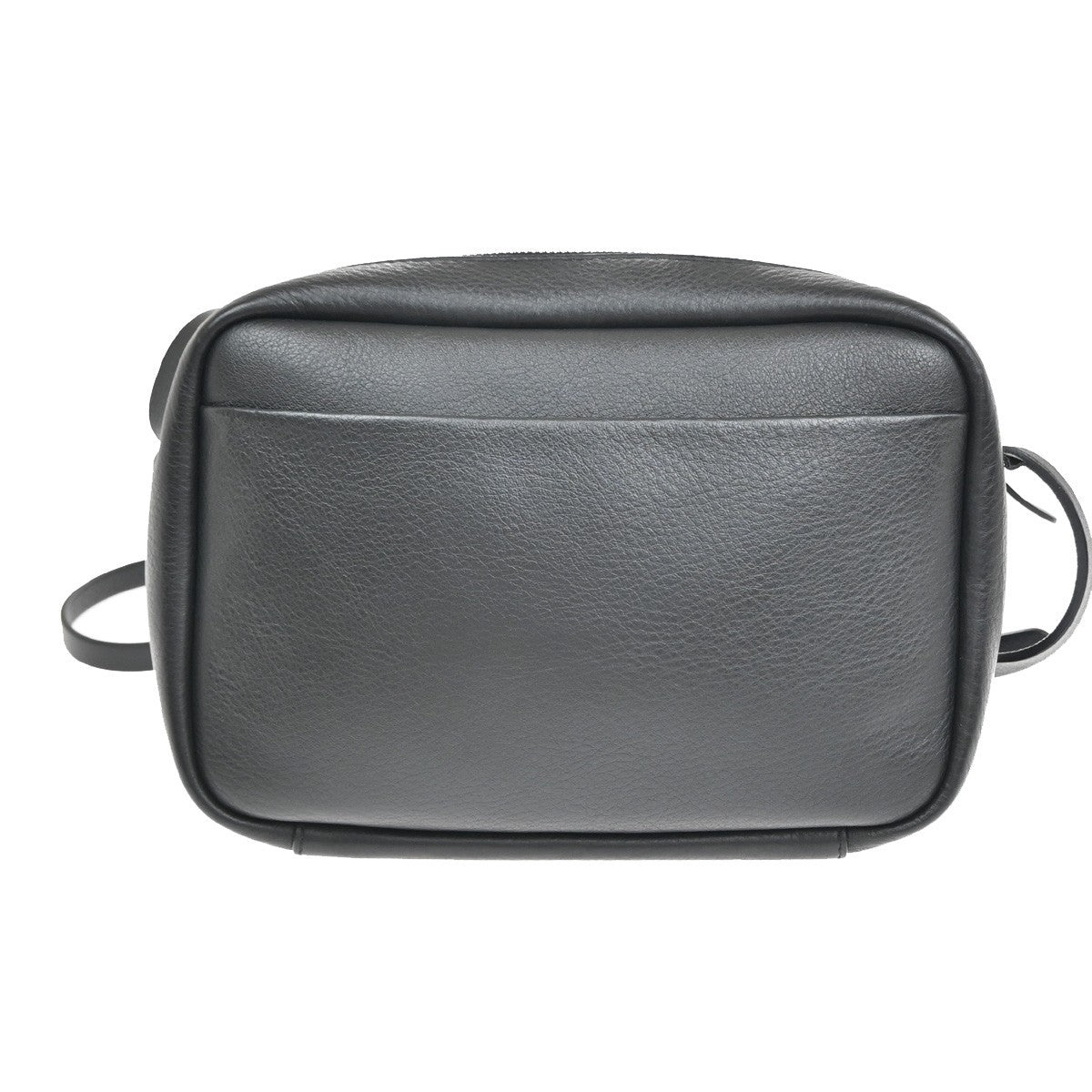 BALENCIAGA Logo Mini Shoulder Bag Hand Bag Leather Black Italy 77RF487