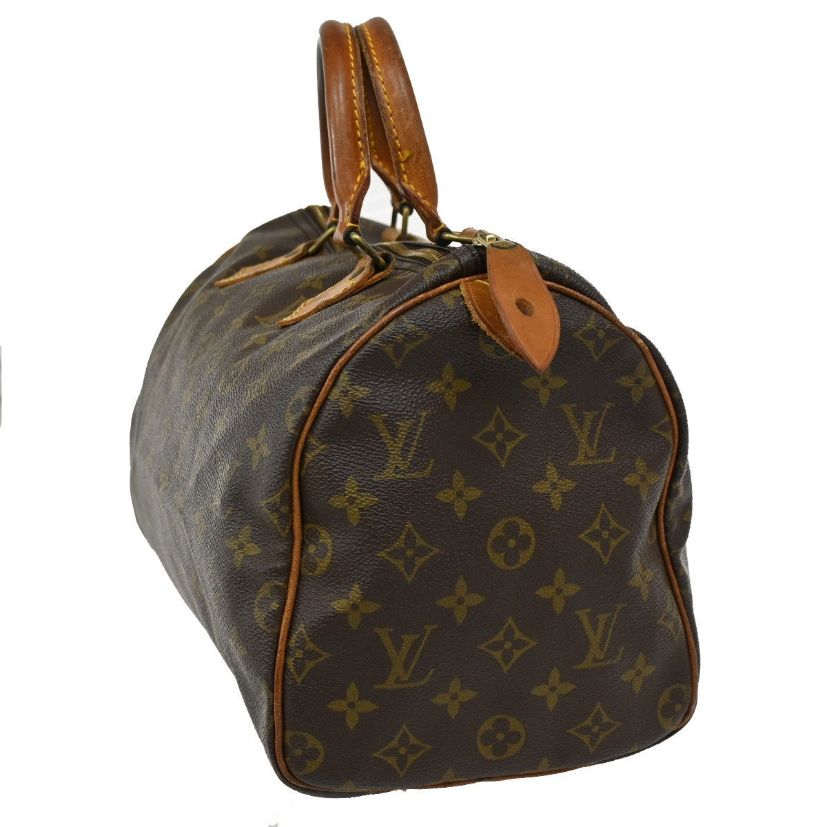LOUIS VUITTON Speedy 30 Travel Hand Bag Monogram Leather Brown M41526 31CA252