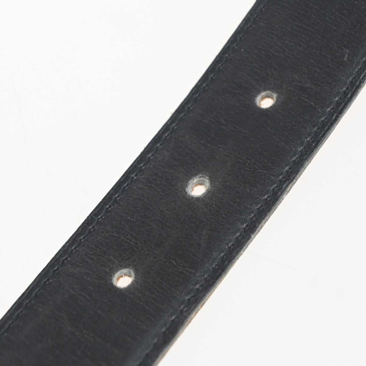 HERMES Logo Constant Reversible Buckle Belt Size 70 Leather Black BN GHW 82RL951