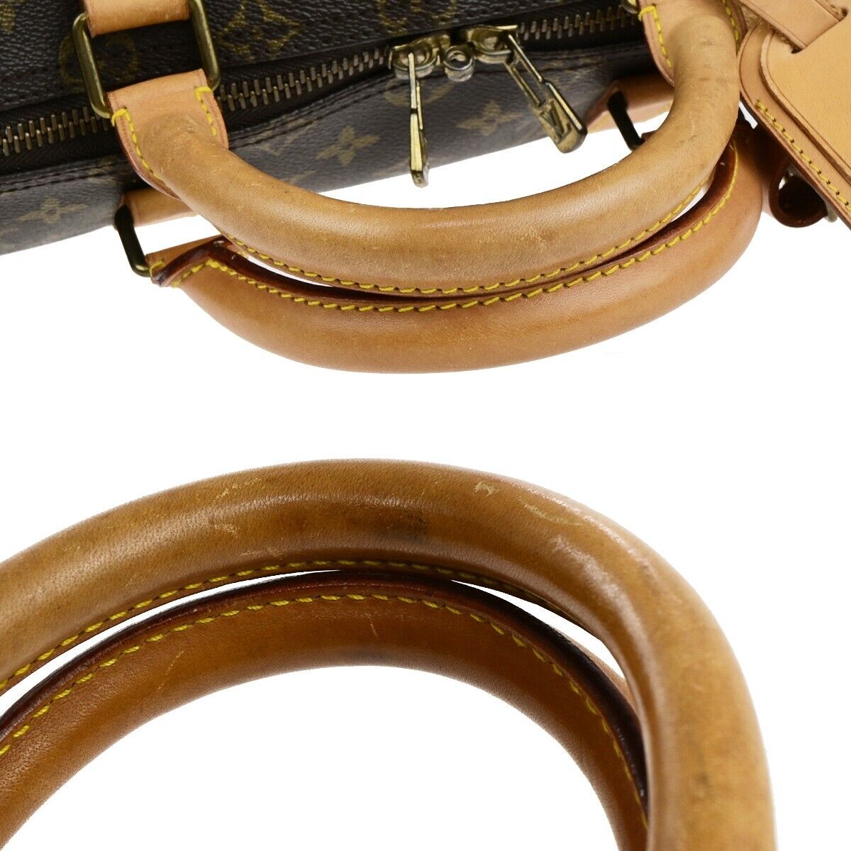 LOUIS VUITTON Keepall 50 Travel Hand Bag Monogram Leather Brown M41426 84ED235