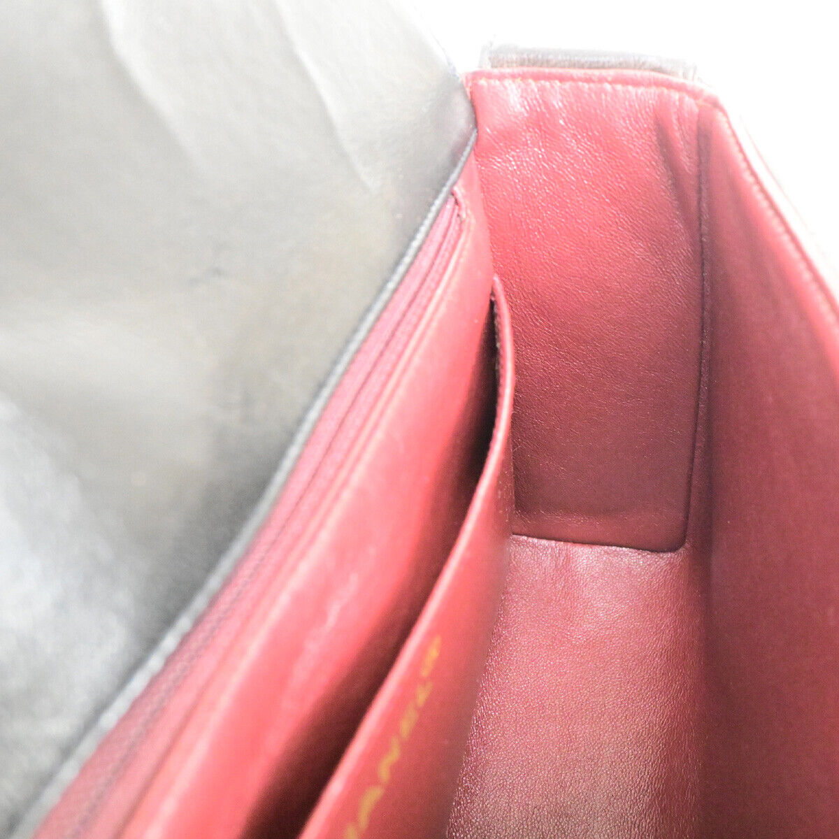 CHANEL CC Logo Matelasse Shoulder Bag Lambskin Leather BK GHW Vintage 321RK697