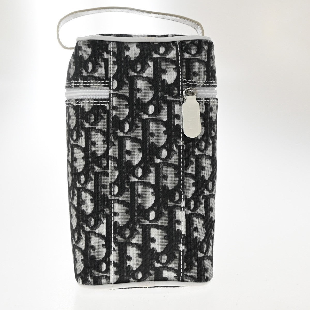 CHRISTIAN DIOR Trotter Pattern Hand Bag Coating Canvas Patent Leather 31TA743