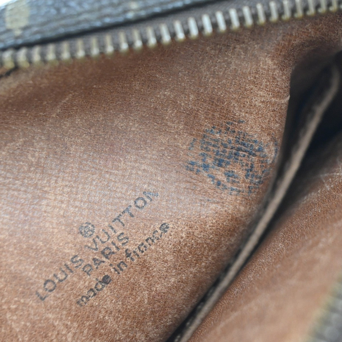 LOUIS VUITTON Danube Shoulder Bag Monogram Leather Brown France M45266 31KP356