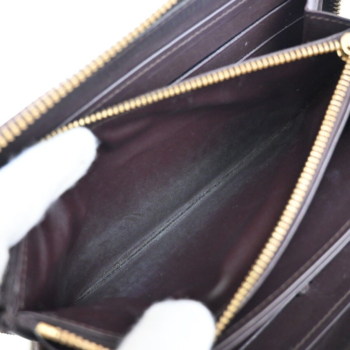 LOUIS VUITTON Zippy Long Wallet Monogram Vernis Leather Amarante M93522 63GA192