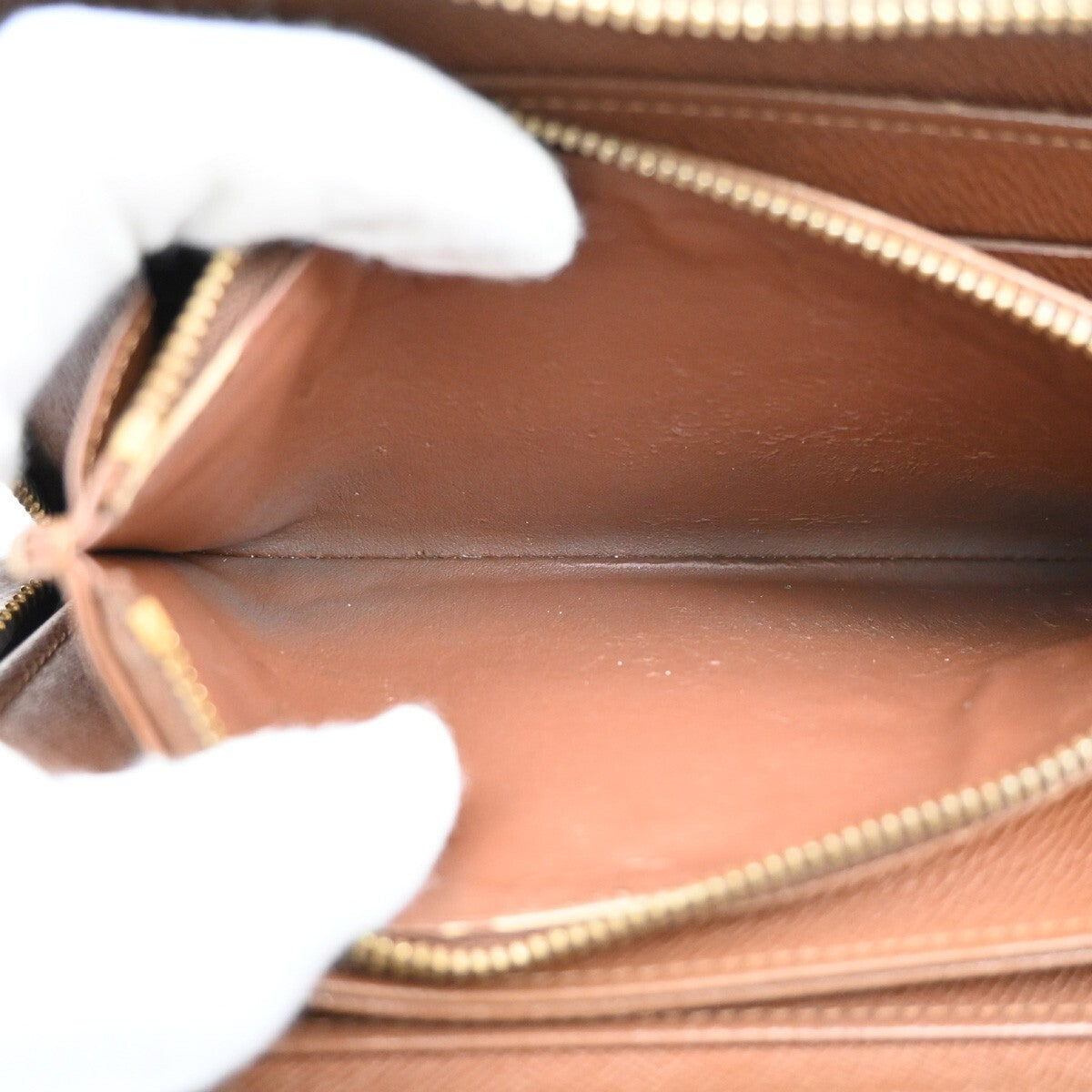 LOUIS VUITTON Zippy Wallet Long Bifold Monogram Leather Brown M60017 67EE177