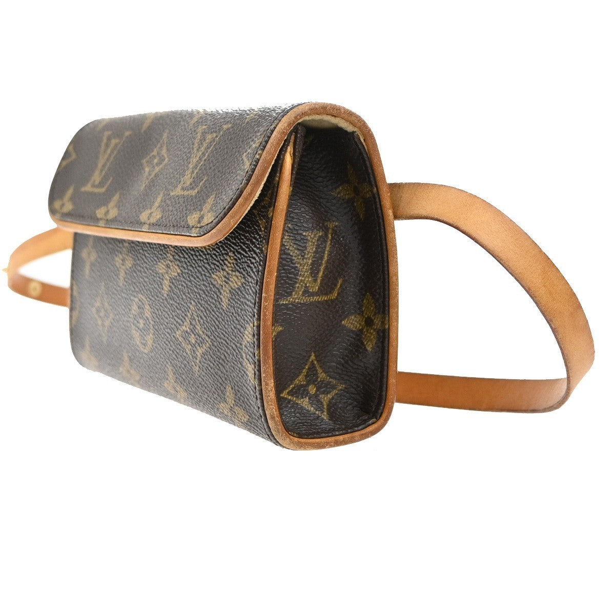 LOUIS VUITTON Pochette Florentine Bum Bag Monogram Leather Brown M51855 34CA093