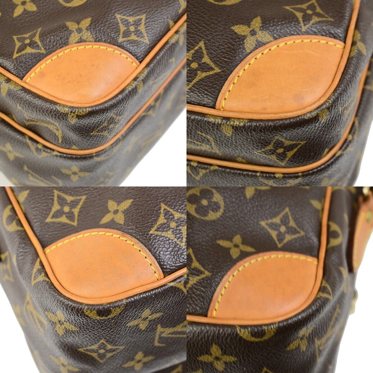 LOUIS VUITTON Nile Crossbody Shoulder Bag Monogram Leather Brown M45244 84FB270