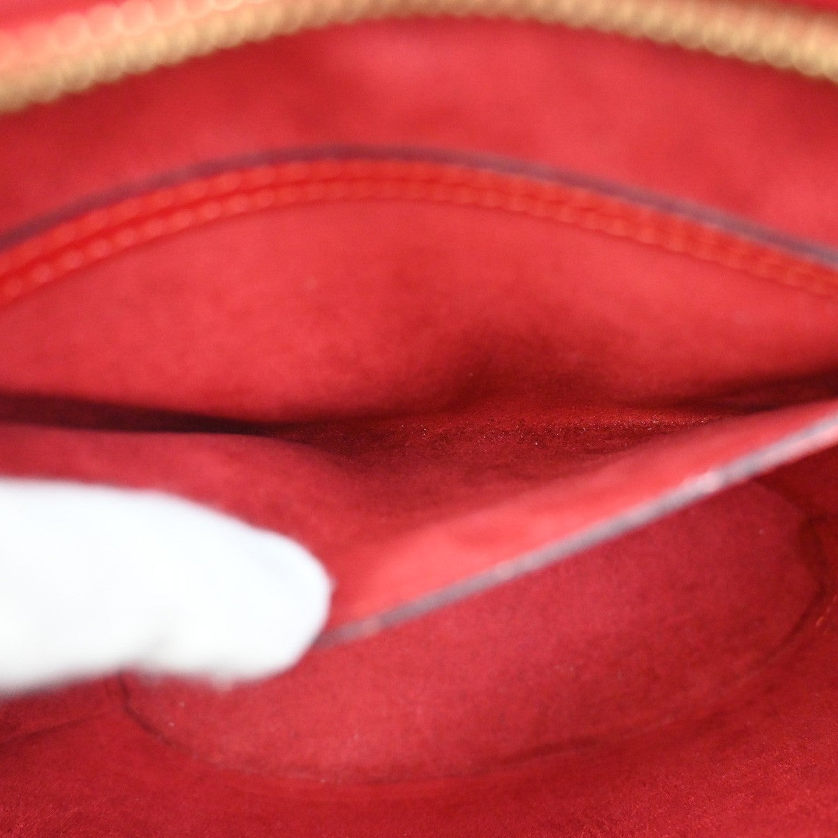 LOUIS VUITTON Saint Jacques Shoulder Hand Bag Epi Leather Red M52277 74RL925
