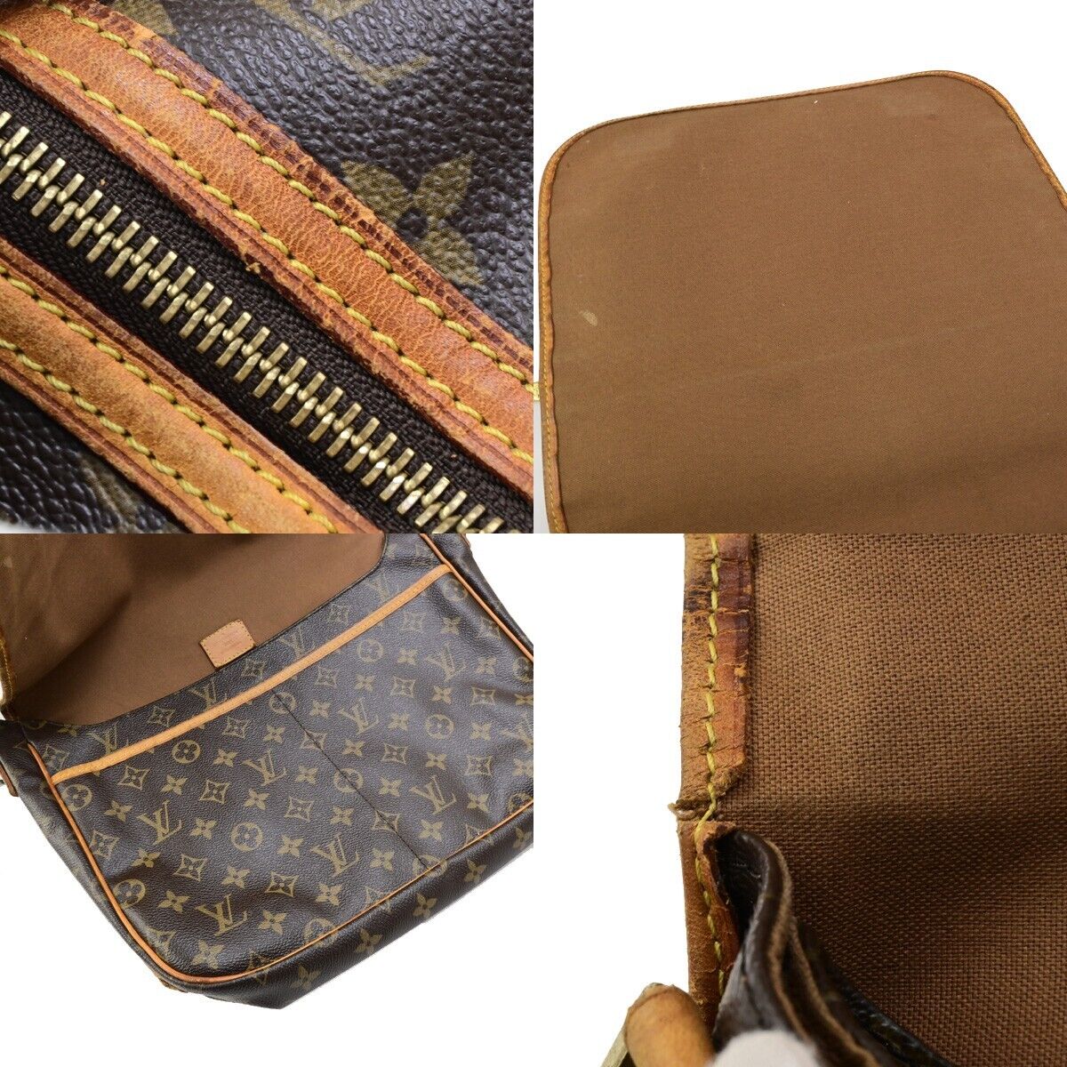 LOUIS VUITTON Messenger Bosphore GM Shoulder Bag Monogram Leather M40105 35ED315