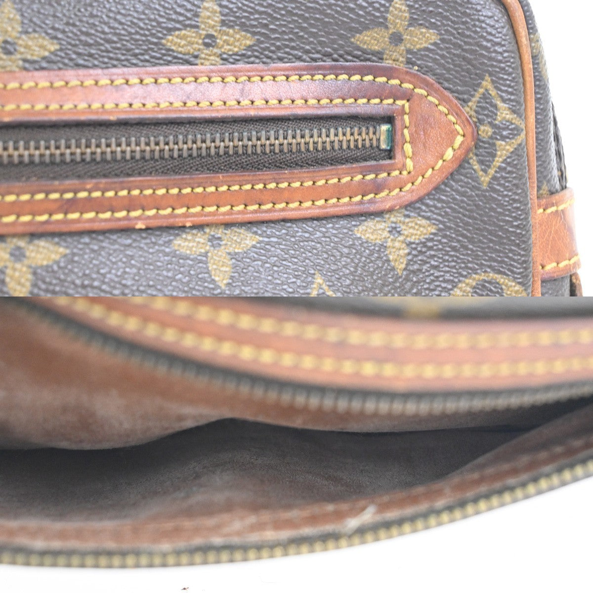 LOUIS VUITTON Marly Dragonne GM Clutch Hand Bag Monogram Brown M51825 63KC731
