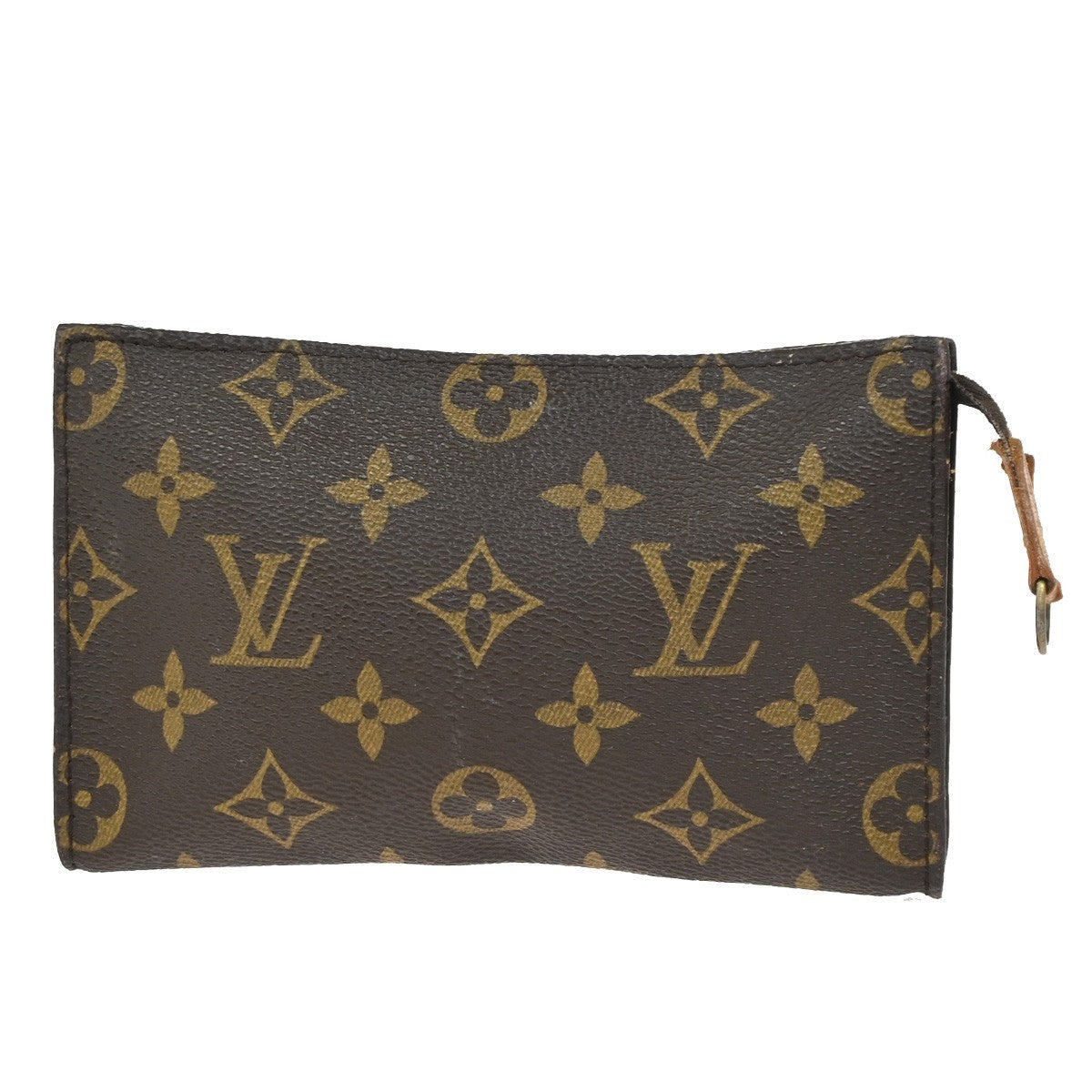 LOUIS VUITTON Logo BUCKET PM Pouch Clutch Bag Monogram Leather BN France 66KC744