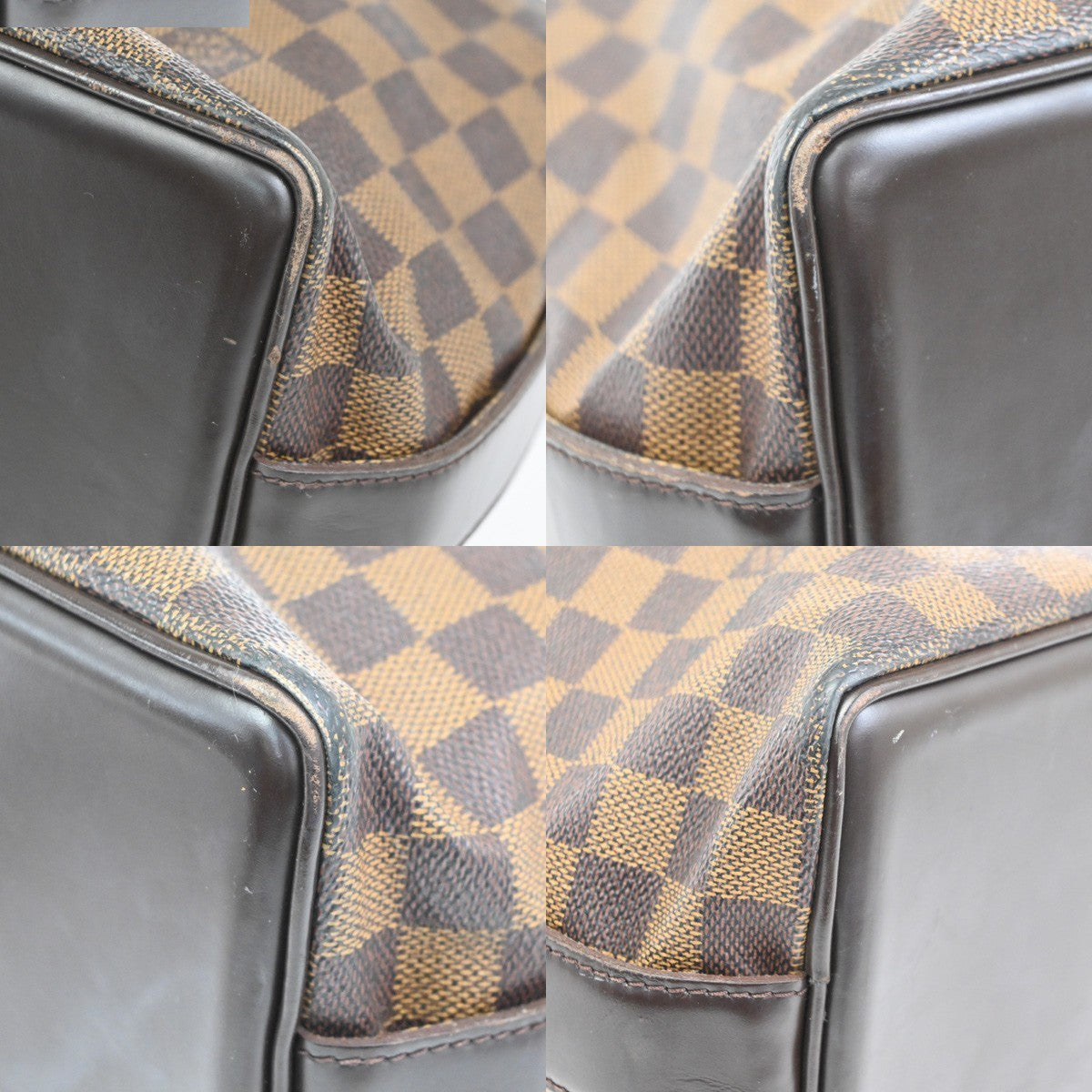 LOUIS VUITTON Chelsea Shoulder Tote Bag Damier Ebene Leather BN N51119 85CA791