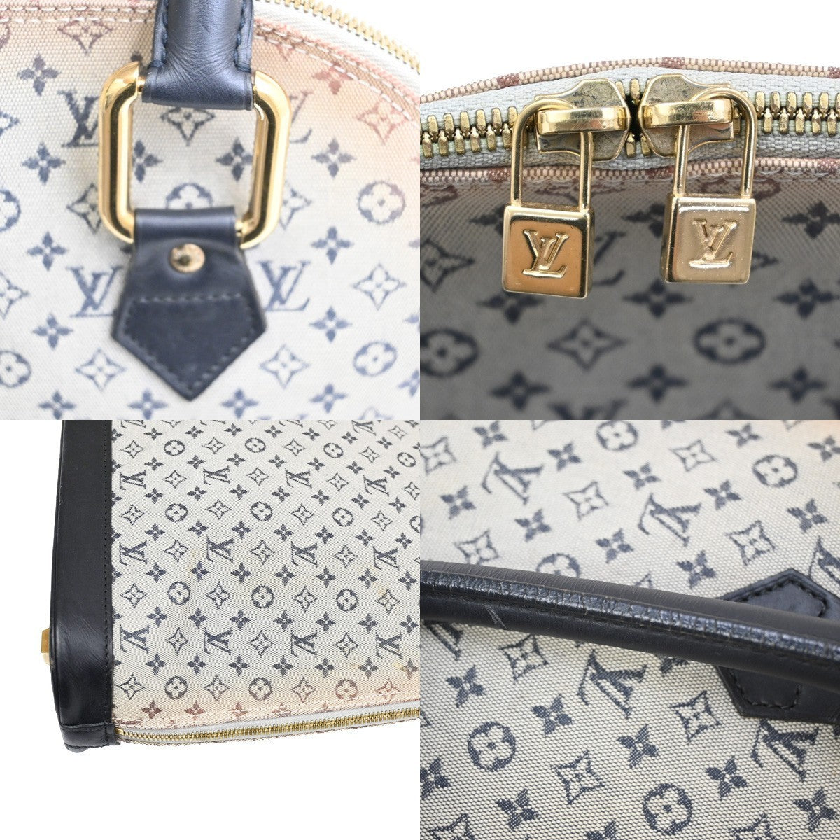 LOUIS VUITTON Alma Haut Hand bag Monogram Mini Canvas Leather BE M92203 31KB537