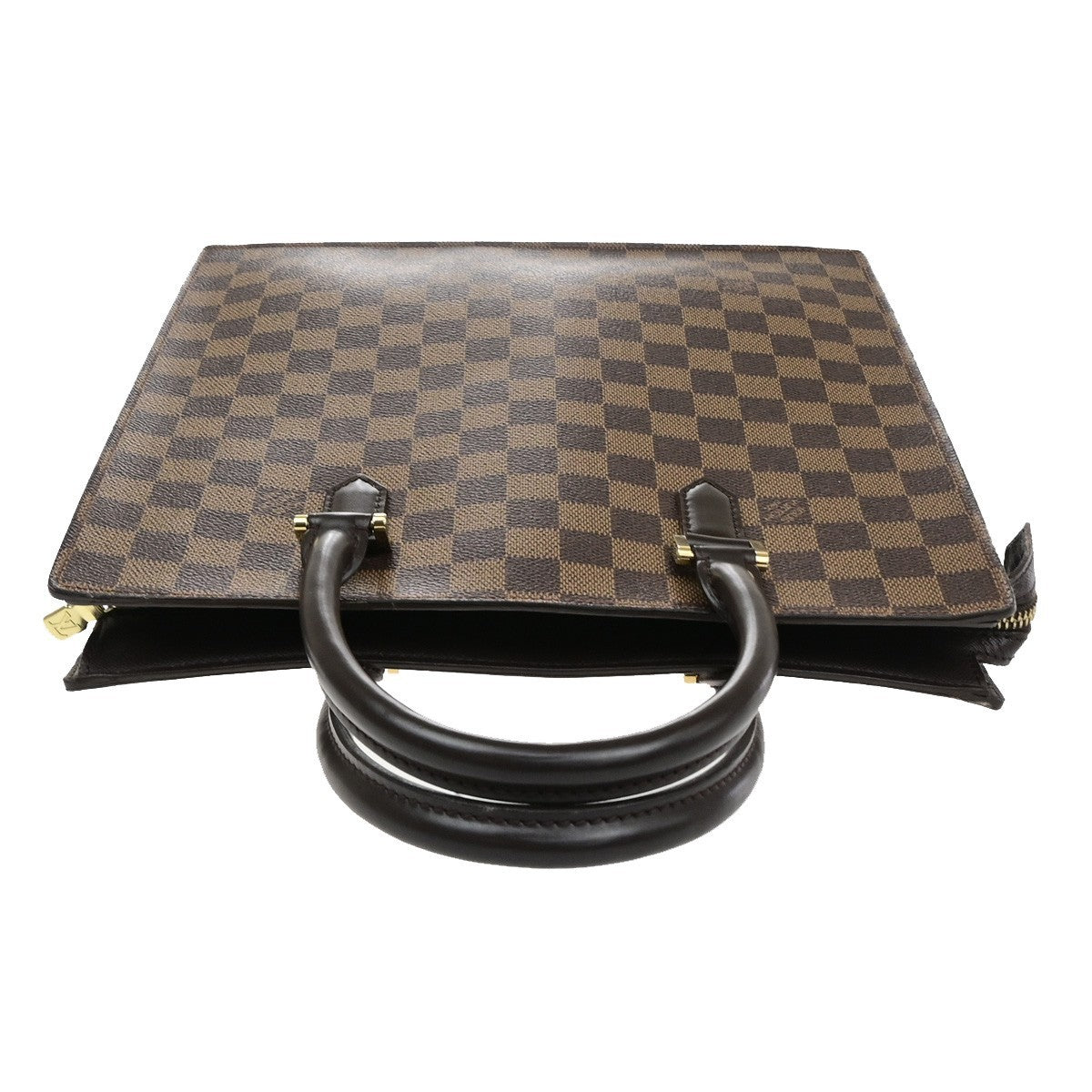 LOUIS VUITTON Venice PM Hand Tote Bag Damier Ebene Leather Brown N51145 91YJ262
