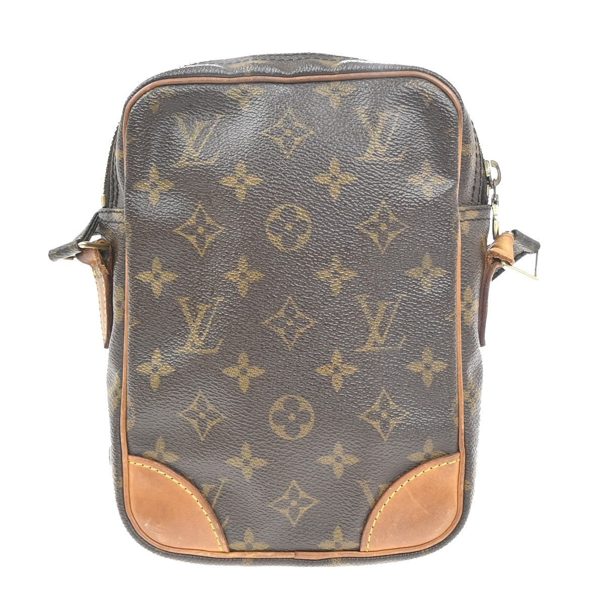 LOUIS VUITTON Danube Shoulder Bag Monogram Leather Brown France M45266 64KP584