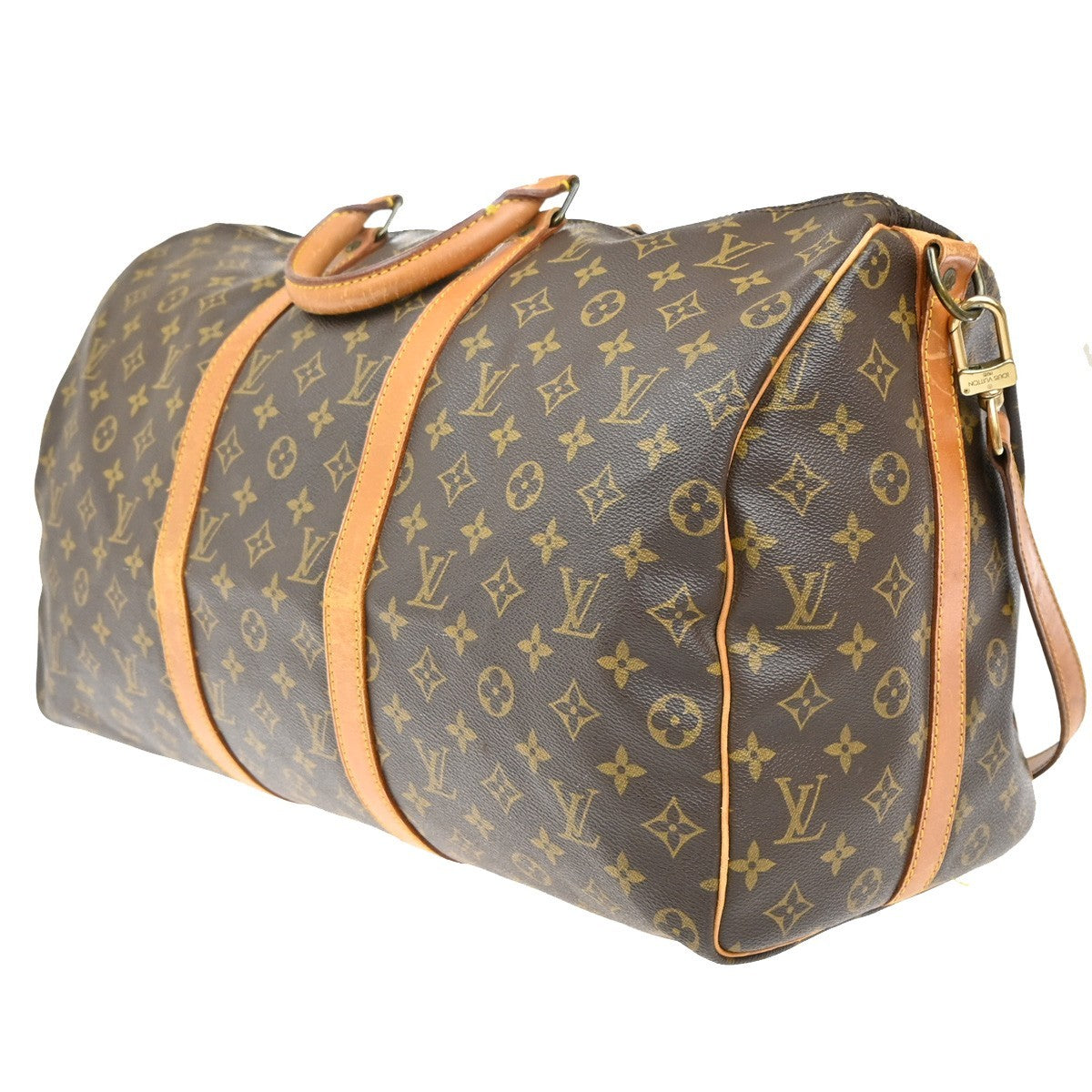 LOUIS VUITTON Keepall Bandouliere 50 2Way Hand Bag Monogram Brown M41416 72EF842