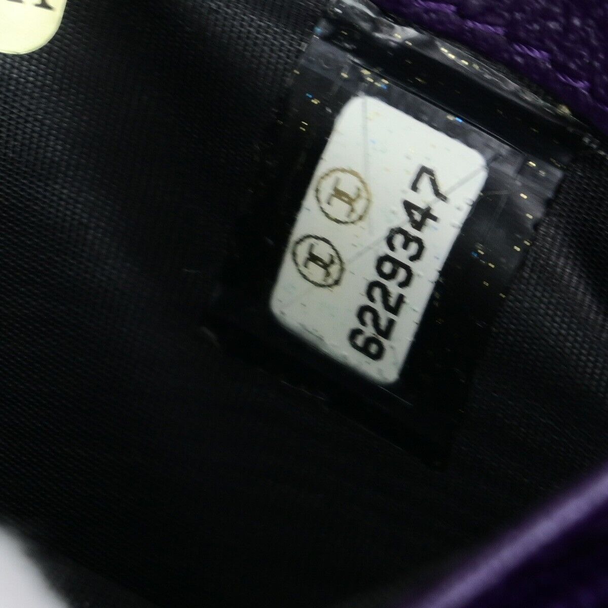 CHANEL CC Logo Bifold Wallet Leather Purple GHW Made in France 79RK703