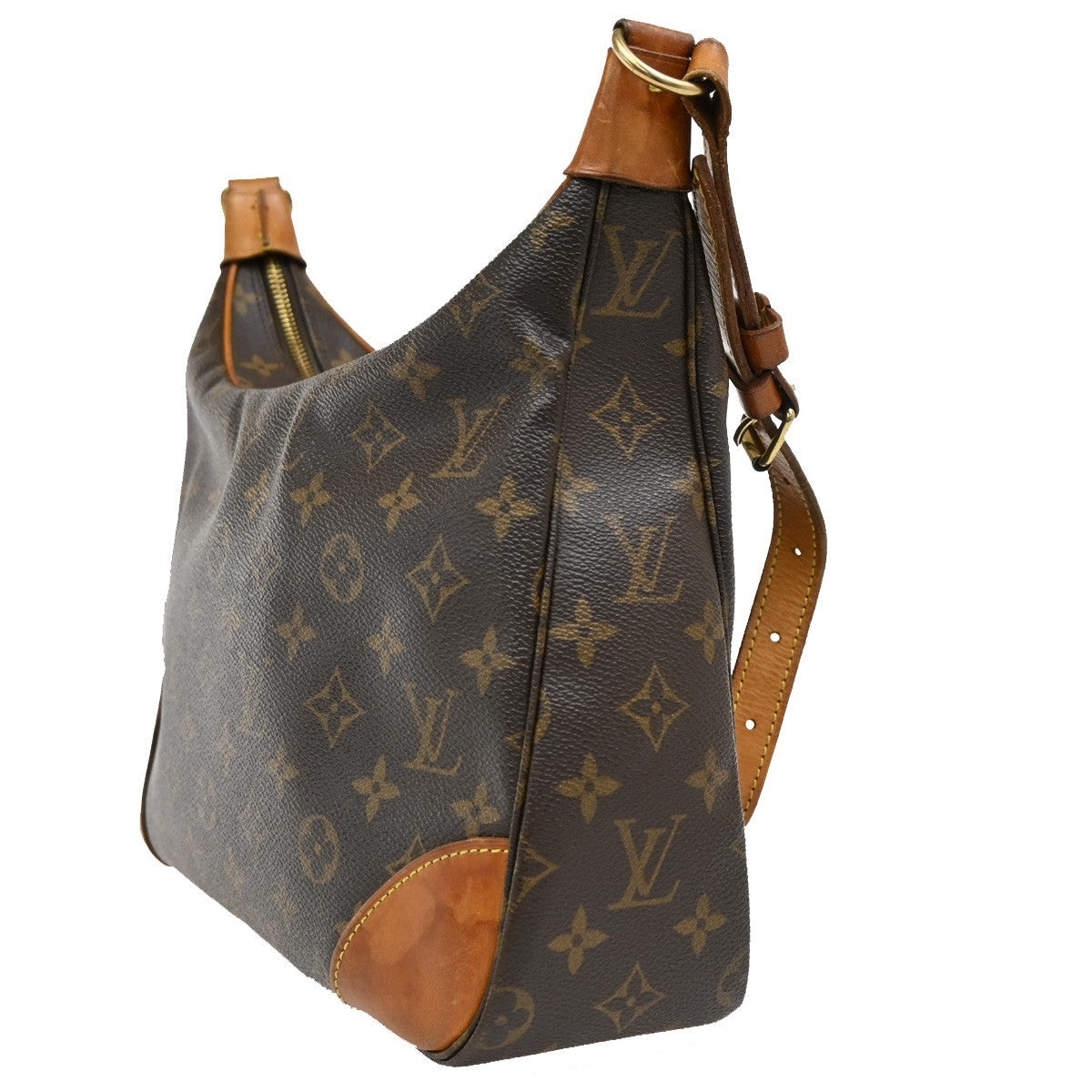LOUIS VUITTON Boulogne 30 Shoulder Bag Monogram Leather Brown M51265 80KB526