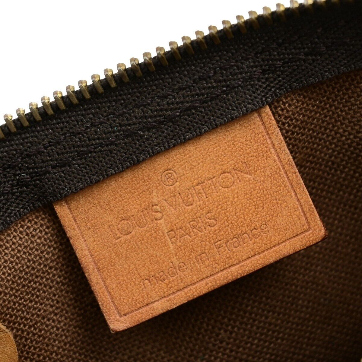 LOUIS VUITTON Mini Speedy Hand Bag Monogram Leather Brown France M41534 75ED575