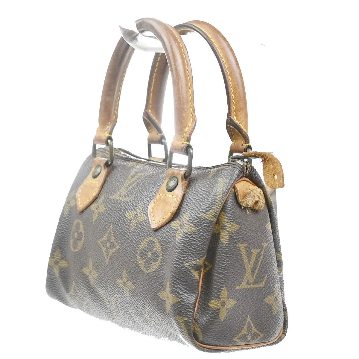 LOUIS VUITTON Mini Speedy Hand Bag Monogram Leather Brown M41534 82CA981