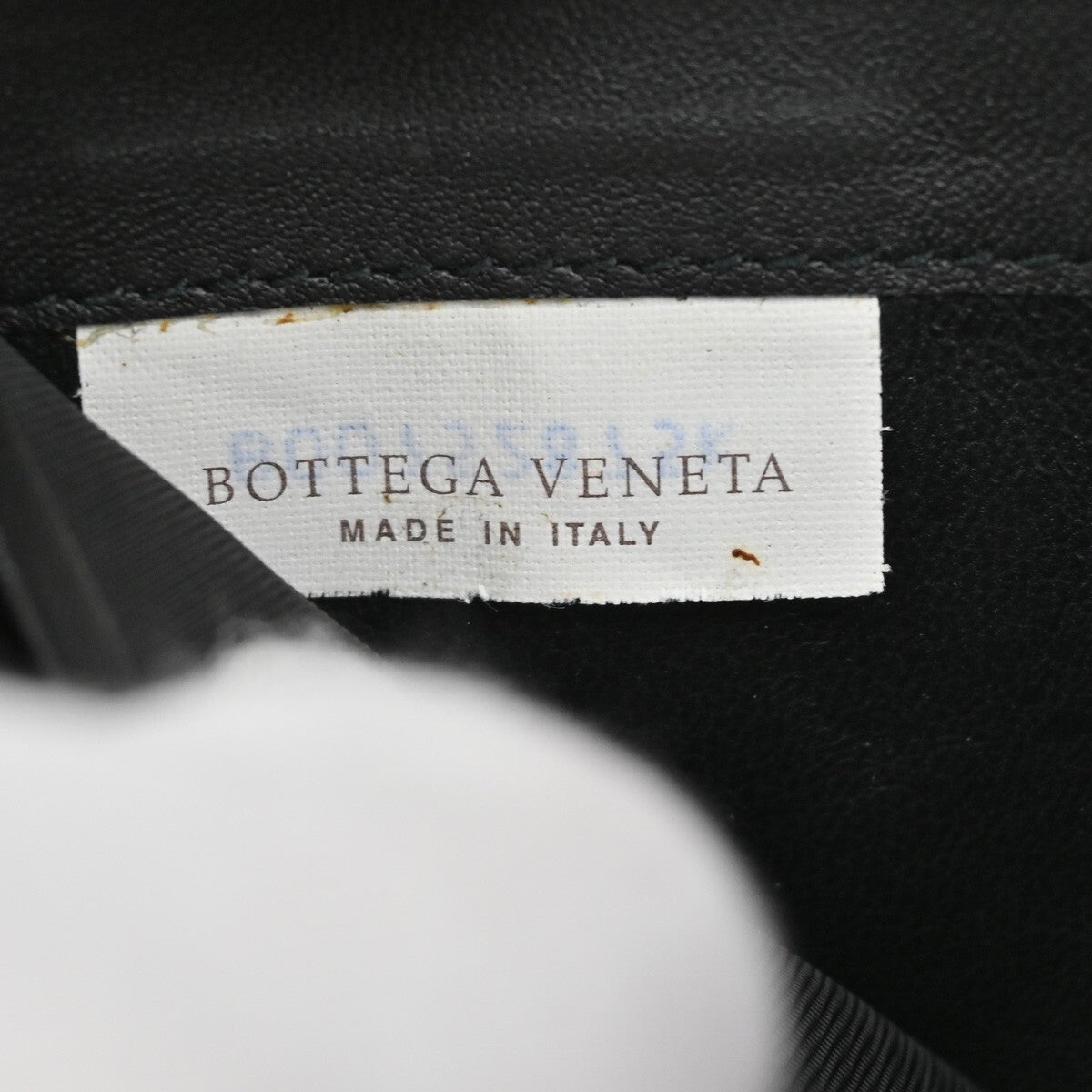 BOTTEGA VENETA Intrecciato Zipper Around Long Wallet Leather Black Italy 65EE296