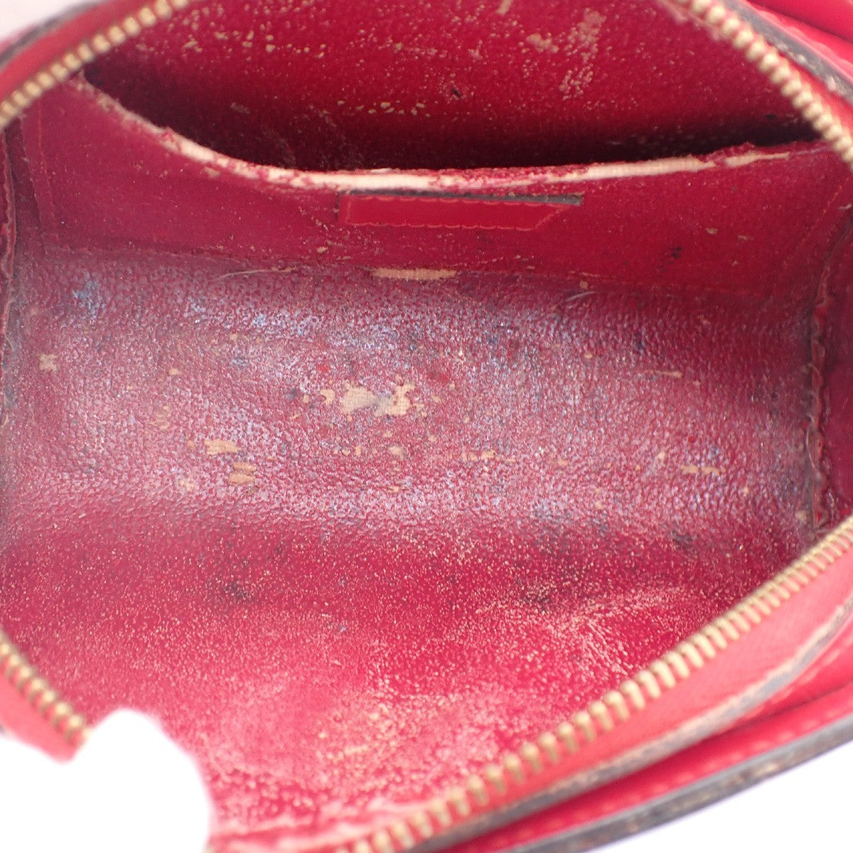 LOUIS VUITTON LV Logo Dauphine PM Pouch Bag Epi Leather Red M48447 05KC868