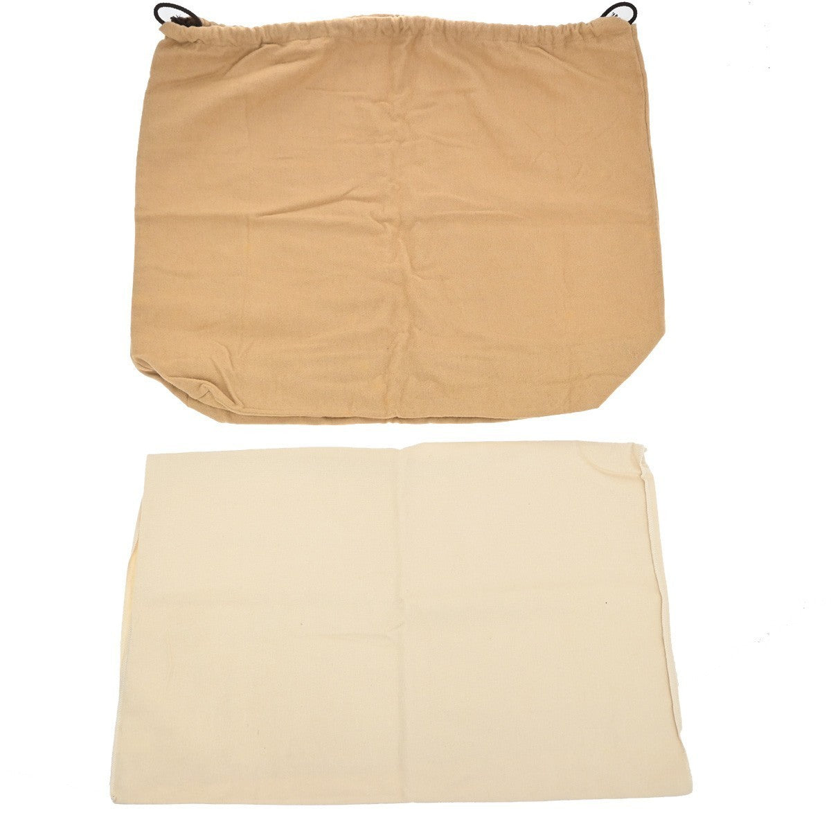 LOUIS VUITTON Logo 10 Set Dust Bag Drawstring Canvas Cotton Beige Brown 09KP045