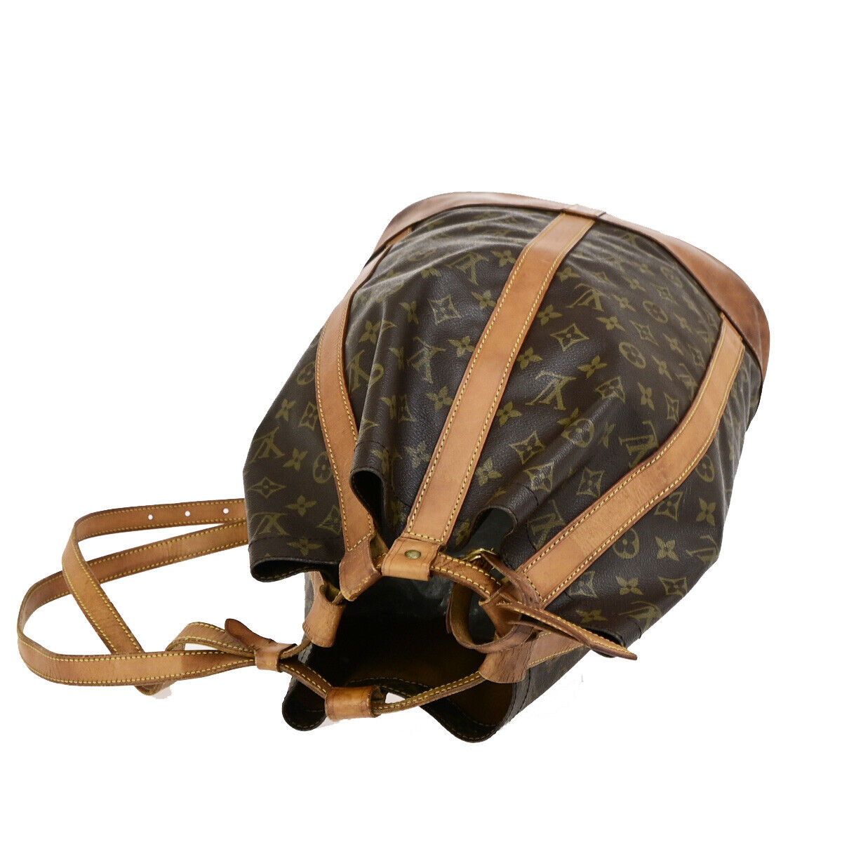 LOUIS VUITTON LV Randonnee GM Shoulder Bag Monogram Leather Brown M42244 30YG634