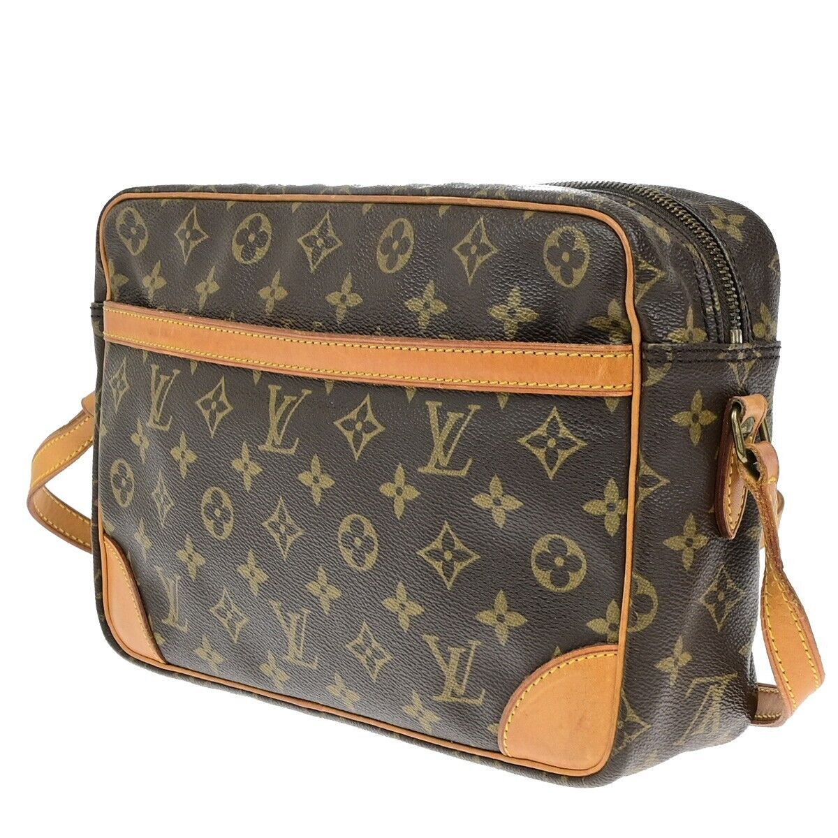 LOUIS VUITTON Trocadero 30 Shoulder Bag Monogram Leather Brown M51272 34ED953