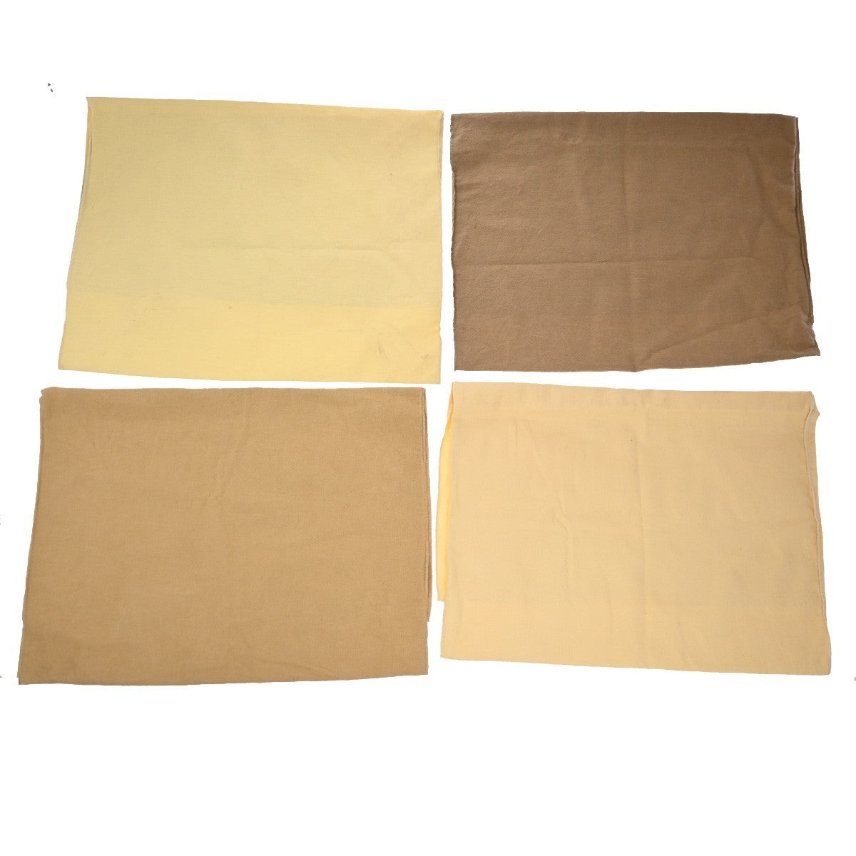 LOUIS VUITTON Logo 20 Set Drawstring Dust Bag Canvas Cotton Beige Brown 63EG381