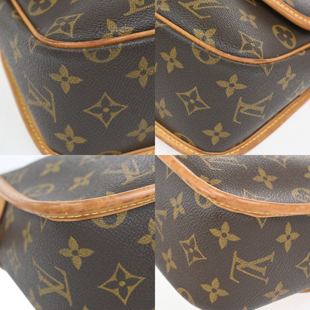 LOUIS VUITTON Sologne Shoulder Bag Monogram Leather Brown France M42250 59CA915