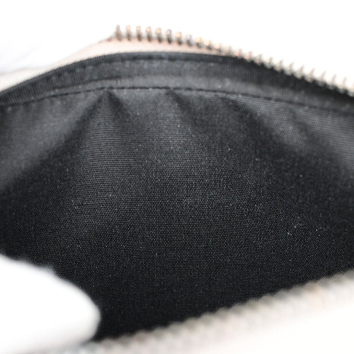 CHRISTIAN DIOR Logo Mini Shoulder Bag Leather White SHW Italy 22YG013