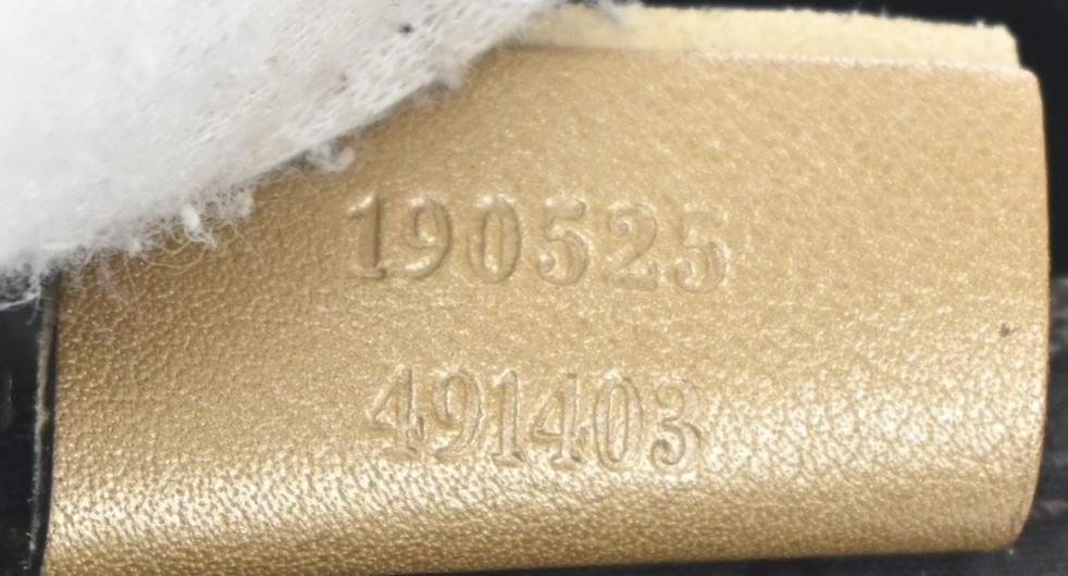 GUCCI Guccissima Abbey One Shoulder Hand Bag Embossing Leather Gold GHW  84TA490