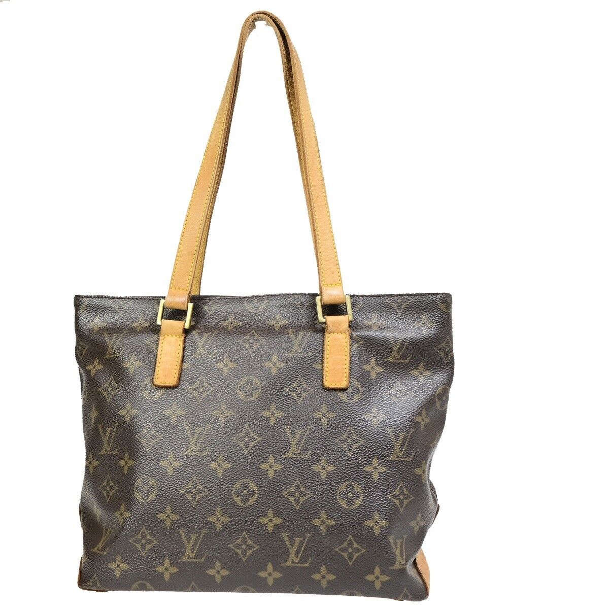 LOUIS VUITTON Cabas Piano Shoulder Bag Monogram Leather Brown M51148 38EB654