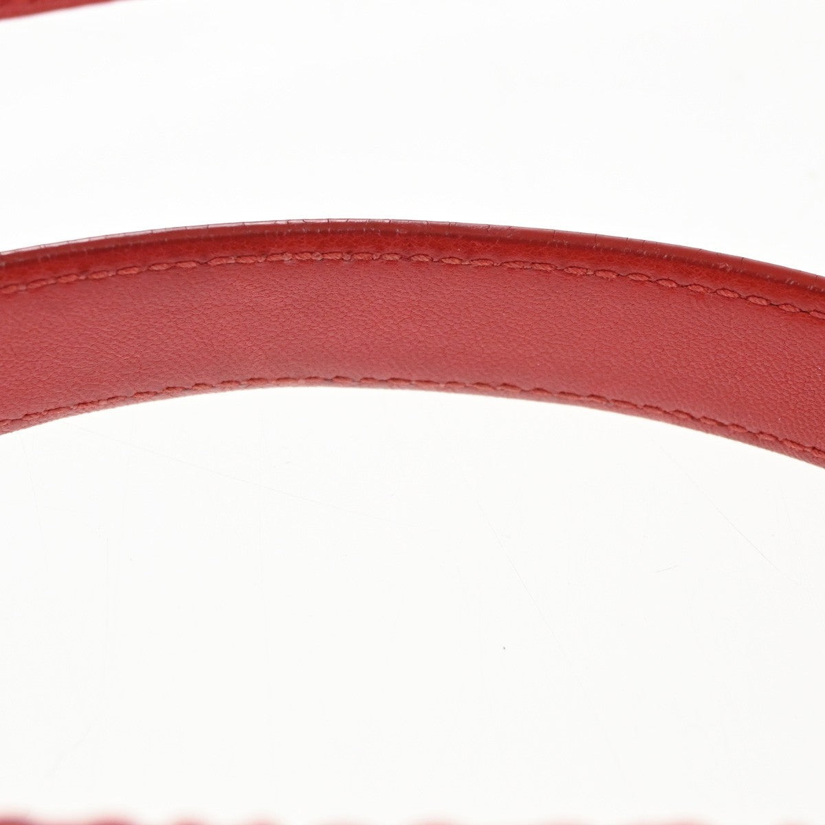 PRADA Logo Shoulder Hand Bag Nappa Leather Red GHW Italy 78CA652
