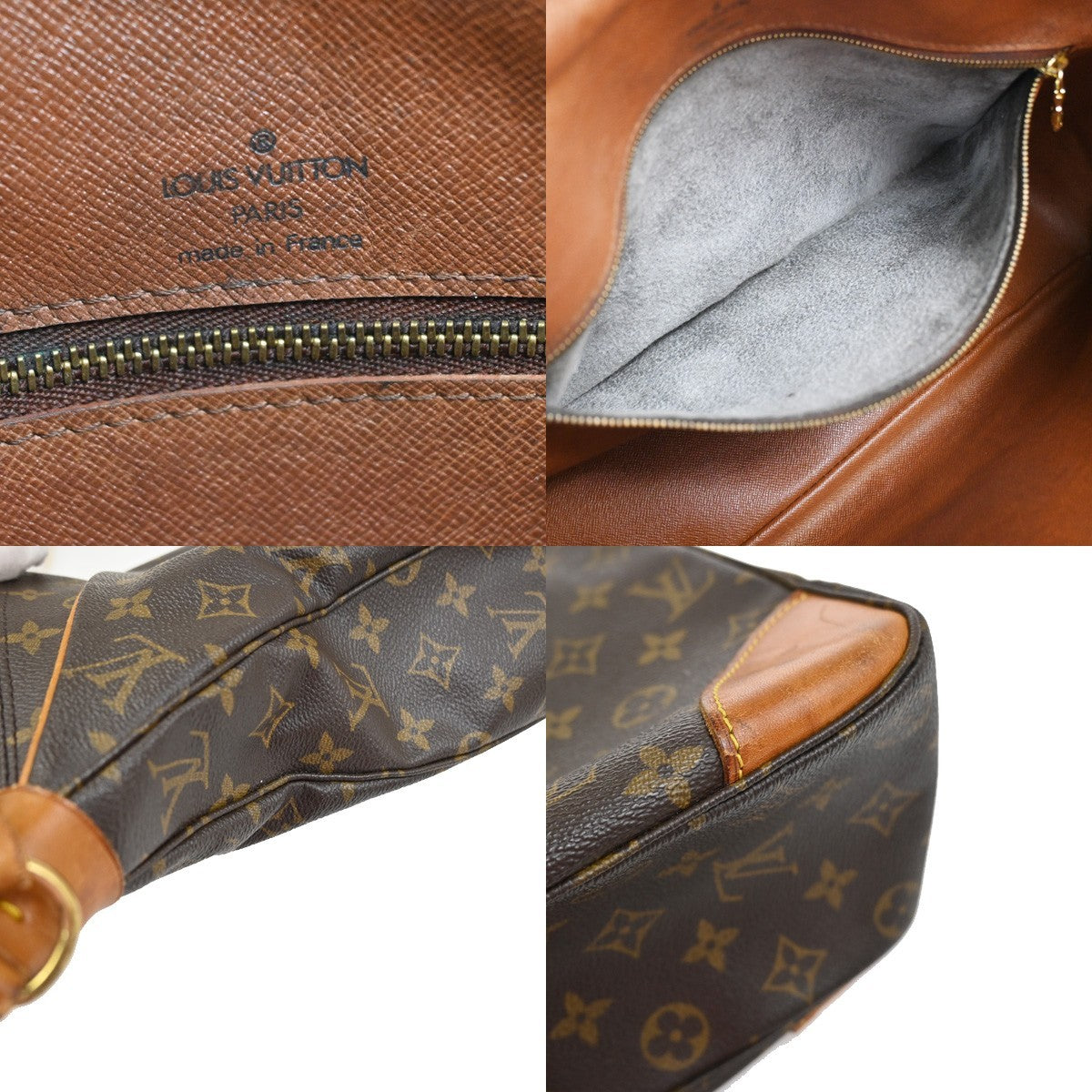 LOUIS VUITTON Boulogne 35 Shoulder Bag Monogram Leather Brown M51260 70YJ041