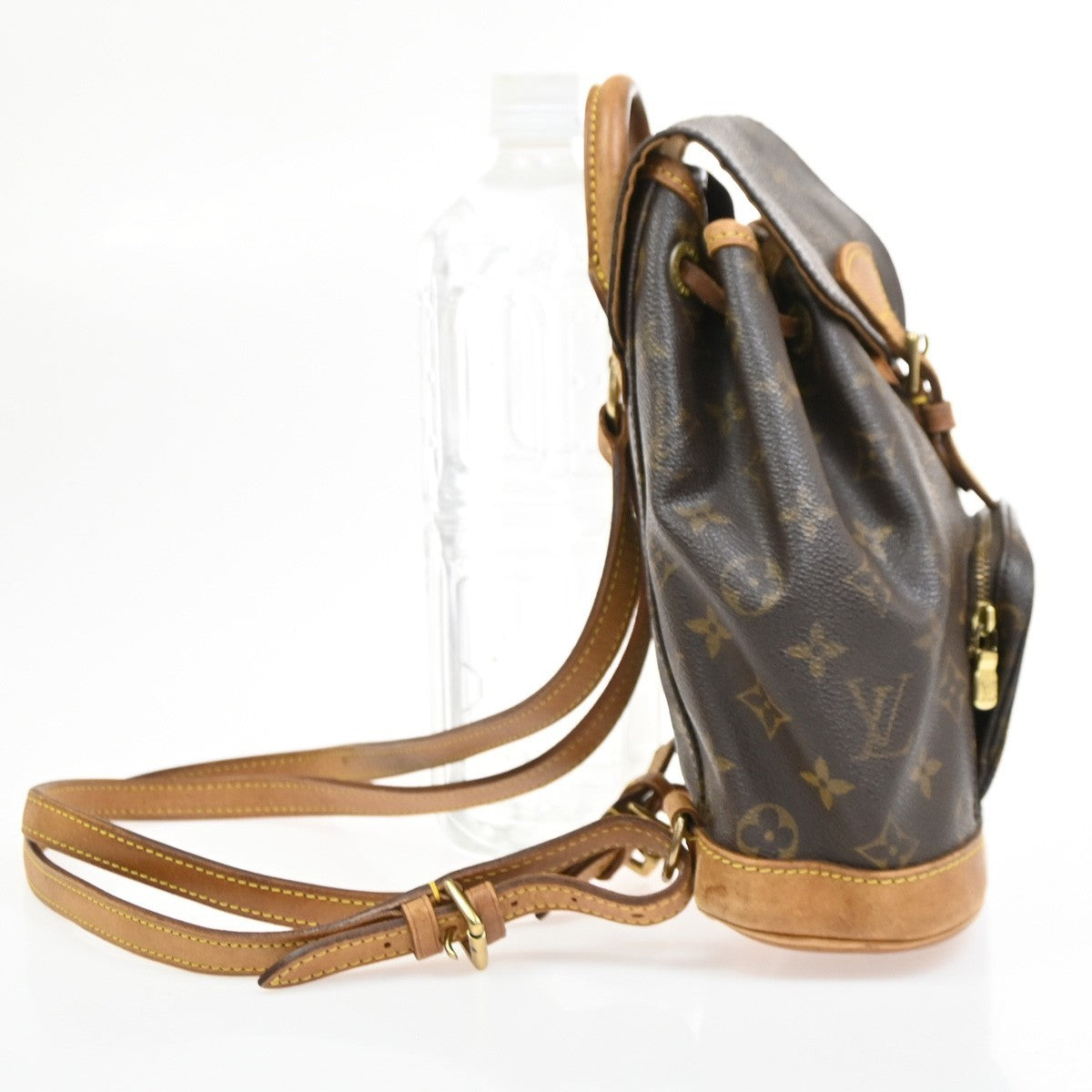 LOUIS VUITTON Mini Montsouris Backpack Bag Monogram Leather Brown M51137 76SA064