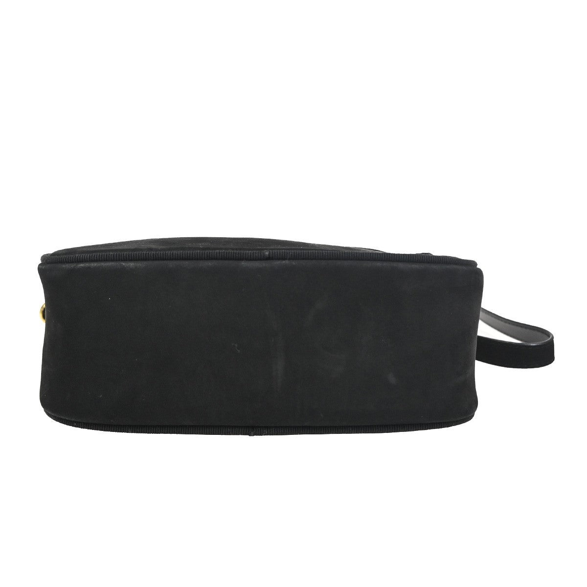 SALVATORE FERRAGAMO Vara Shoulder Crossbody Bag Suede Leather Black 36ZA124