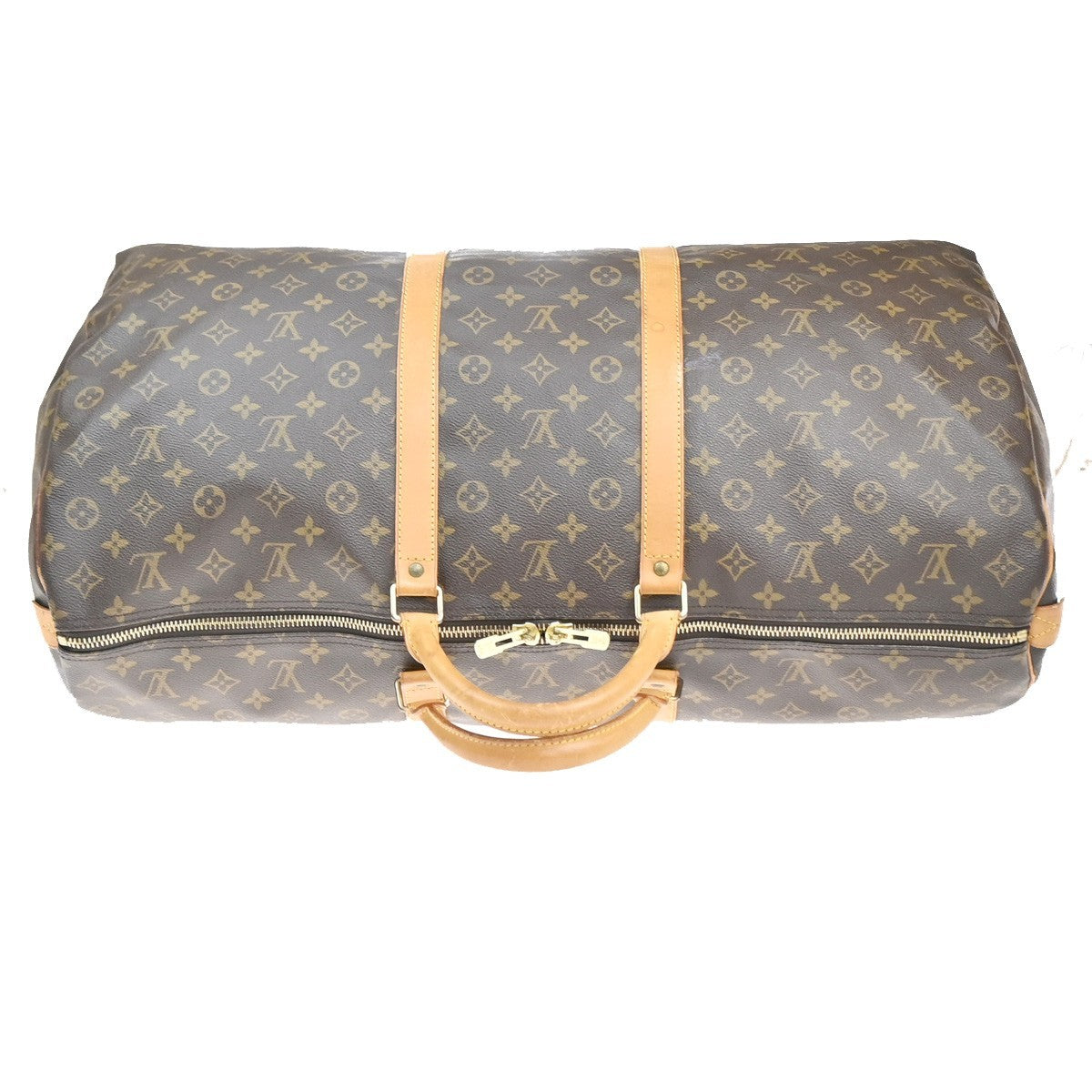 LOUIS VUITTON Keepall 60 Travel Hand Bag Monogram Leather Brown M41422 74YH945