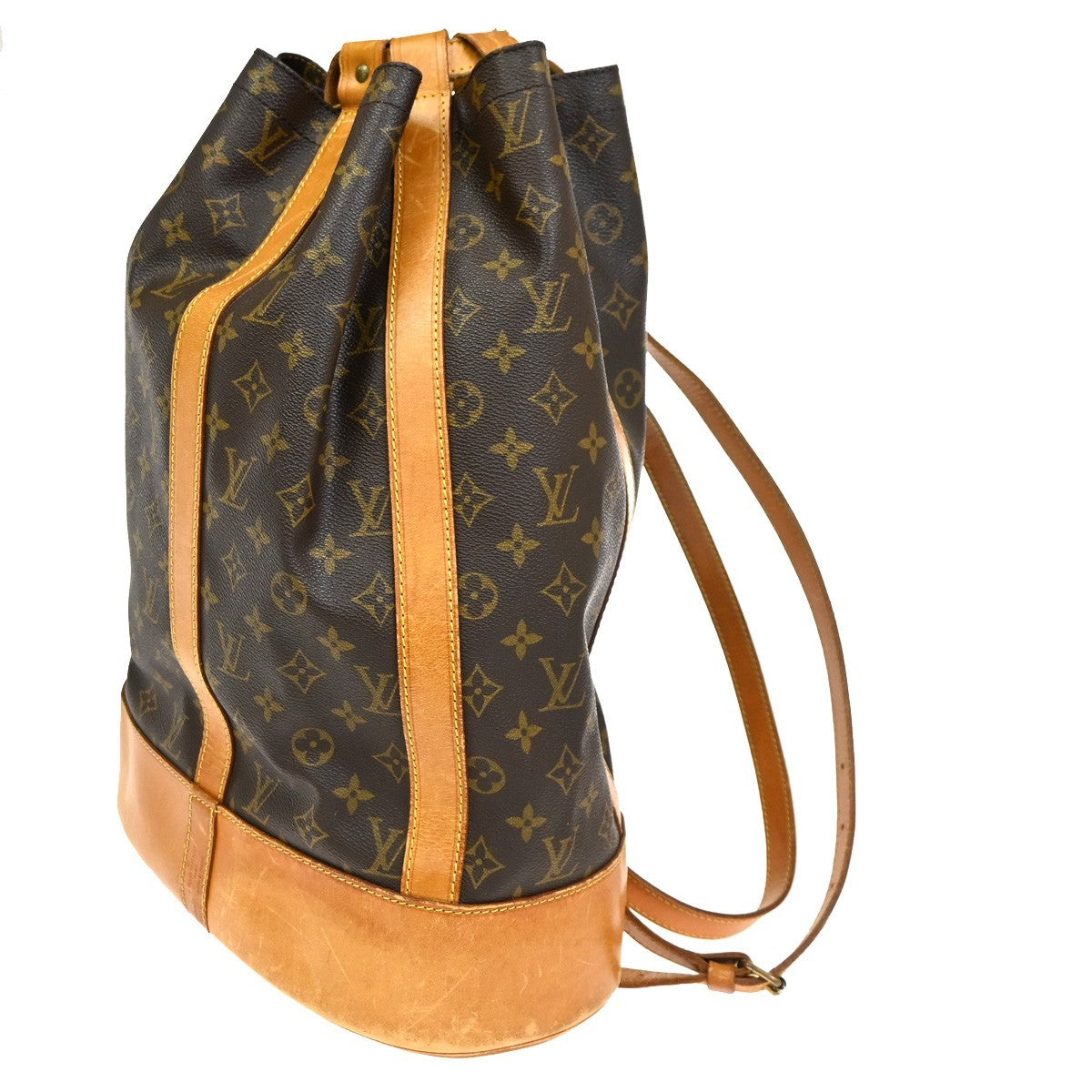 LOUIS VUITTON LV Randonnee GM Shoulder Bag Monogram Leather Brown M42244 85KC610