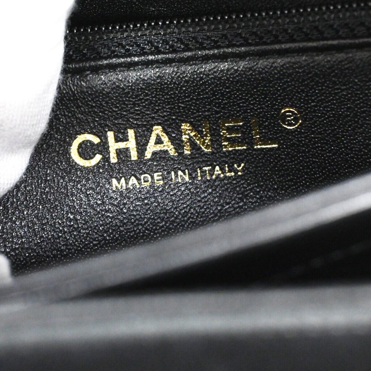CHANEL CC Logo Matelasse 2Way Shoulder Hand Bag Leather Black GHW Italy 985RH891