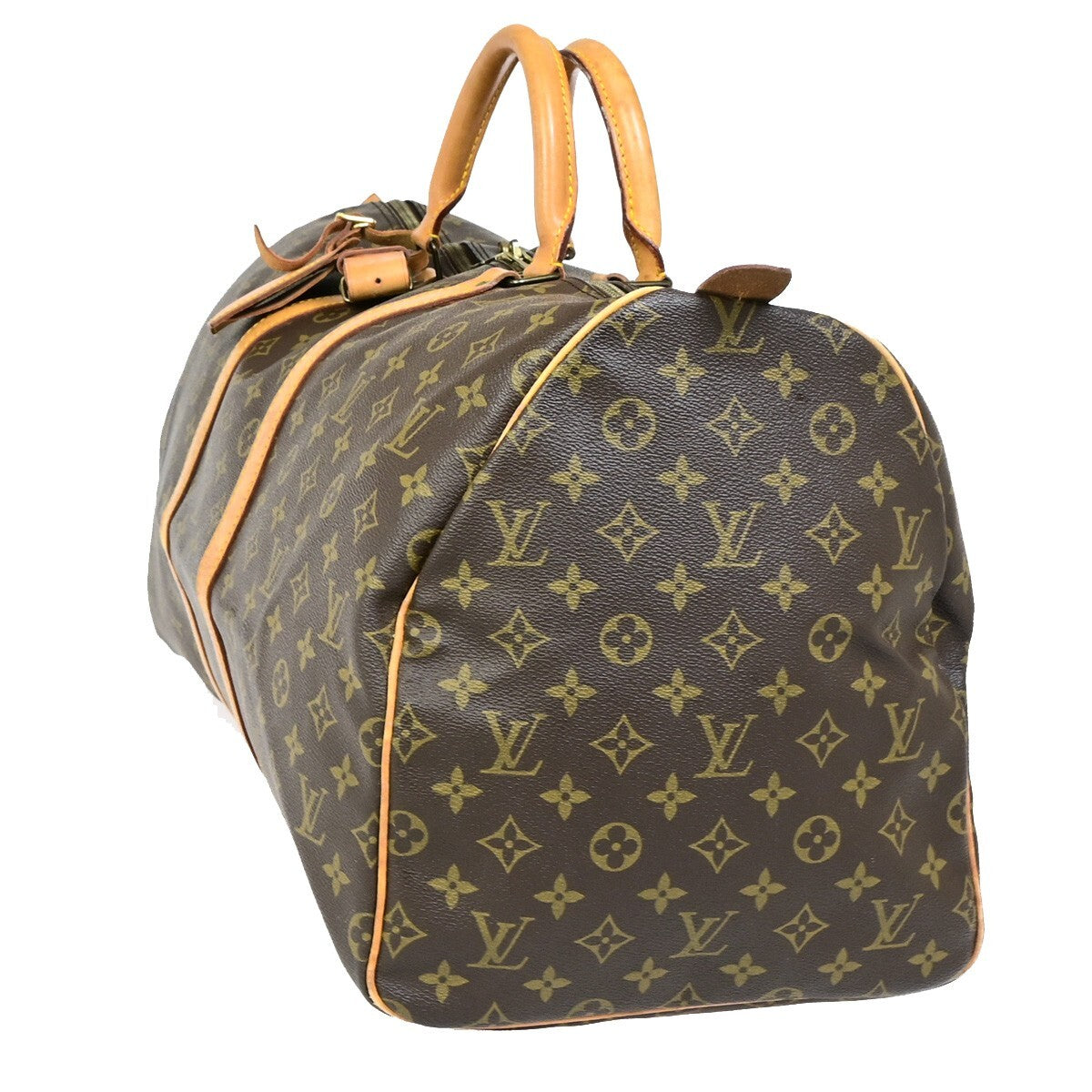 LOUIS VUITTON Keepall 55 Travel Hand Bag Monogram Leather Brown M41424 73YF150