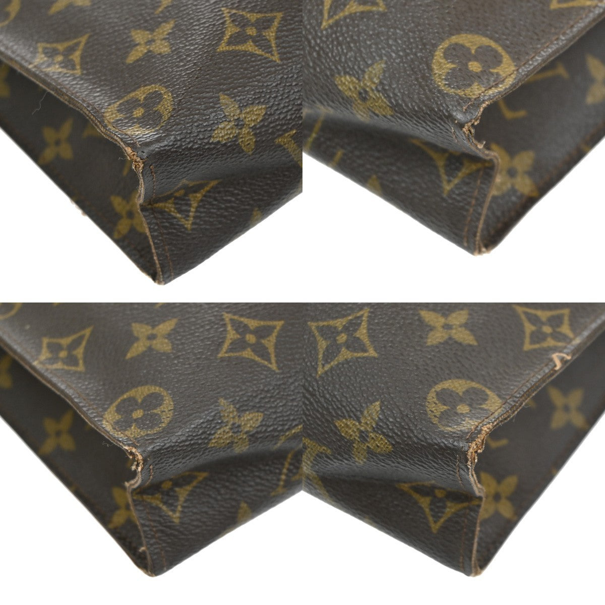 LOUIS VUITTON Poche Toilette 26 Clutch Pouch Bag Monogram Leather M47542 02SA021