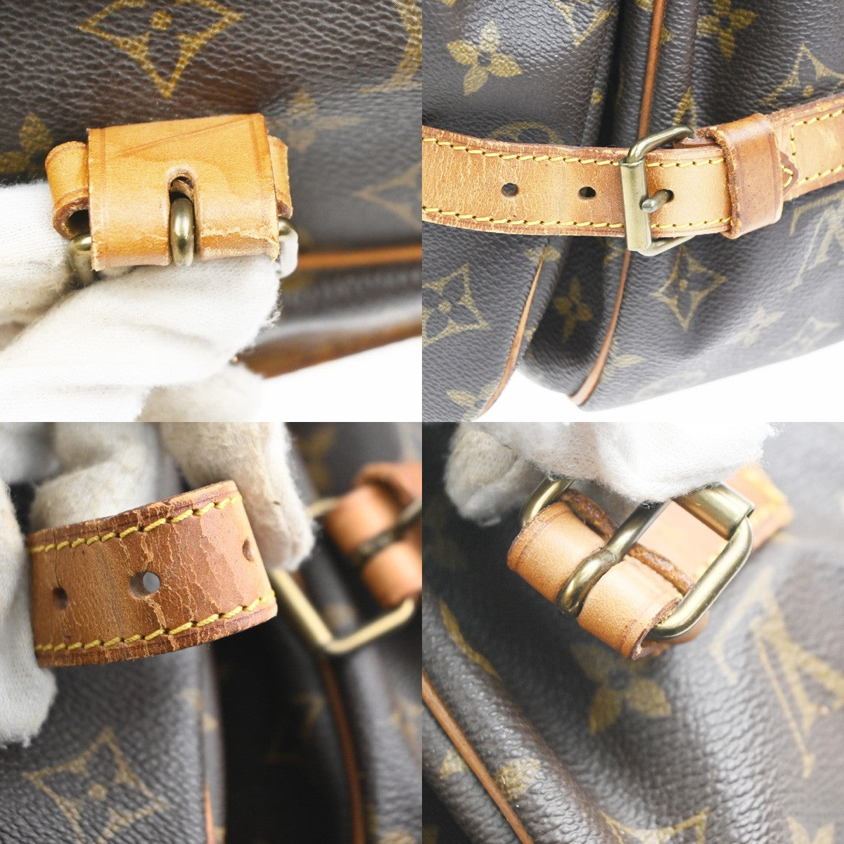 LOUIS VUITTON Saumur 35 Shoulder Bag Monogram Leather BN France M42254 83KC992