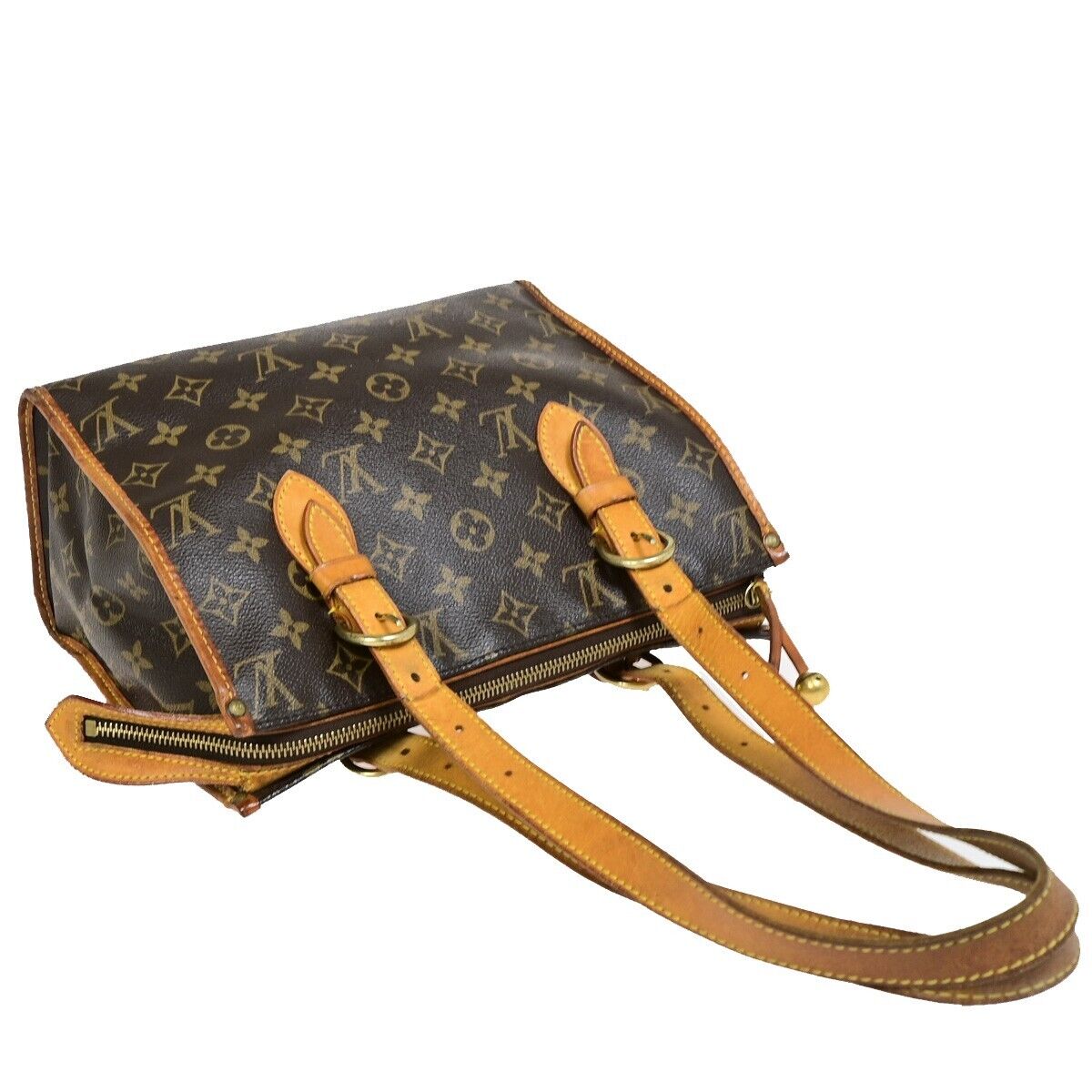 LOUIS VUITTON Popincourt Haut Shoulder Bag Monogram Leather Brown M40007 32EB452