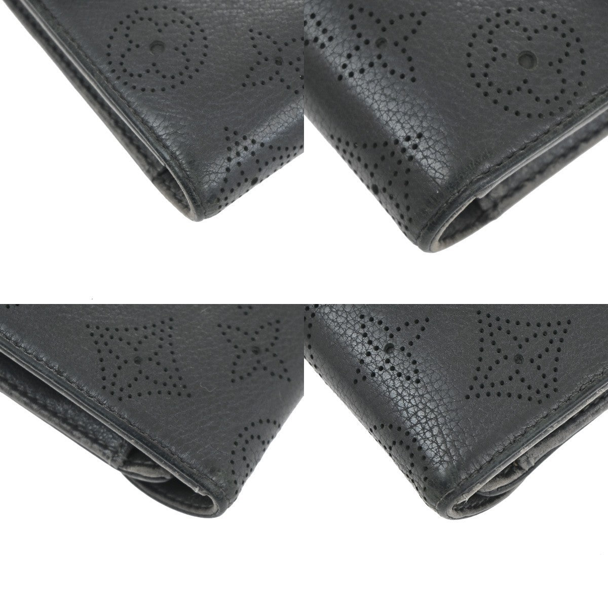 LOUIS VUITTON Portefeuille Amelia Wallet Monogram Mahina Gray M93761 09KC396