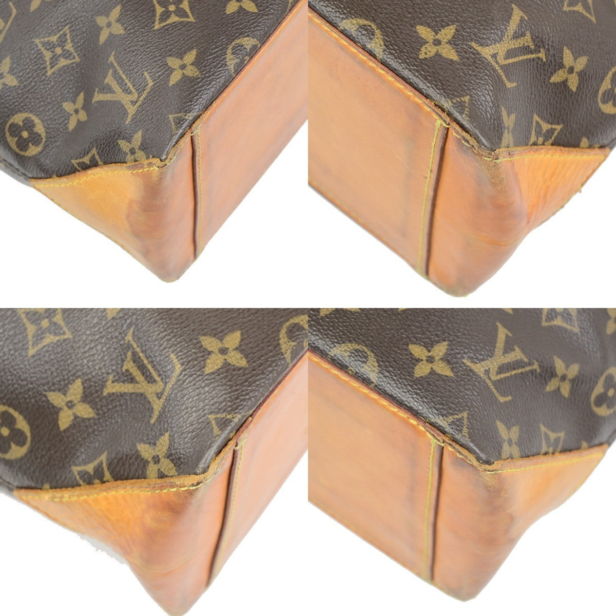 LOUIS VUITTON Cabas Piano Shoulder Bag Monogram Leather Brown M51148 82PA128
