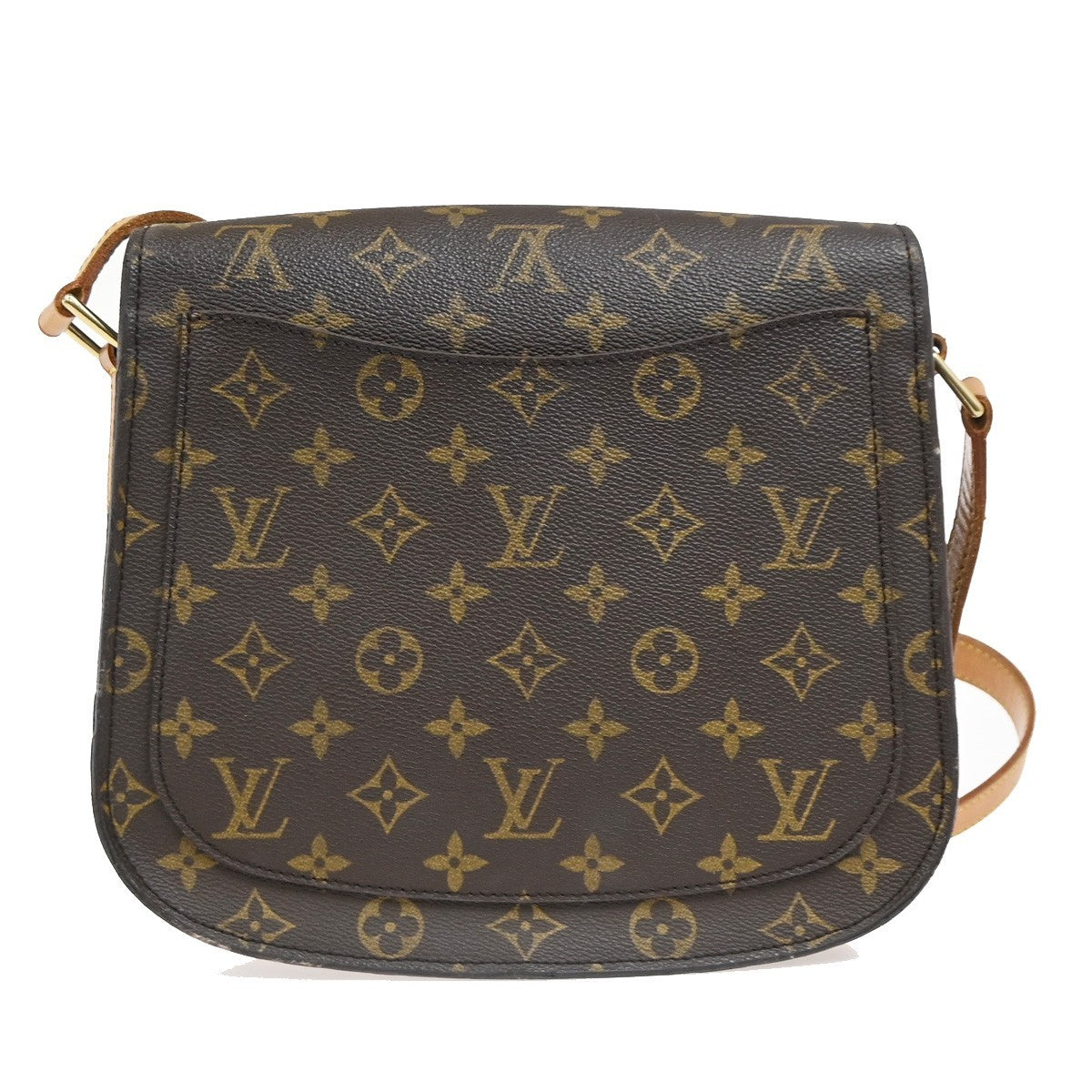 LOUIS VUITTON Saint Cloud GM Shoulder Bag Monogram Leather Brown M51242 82CA746