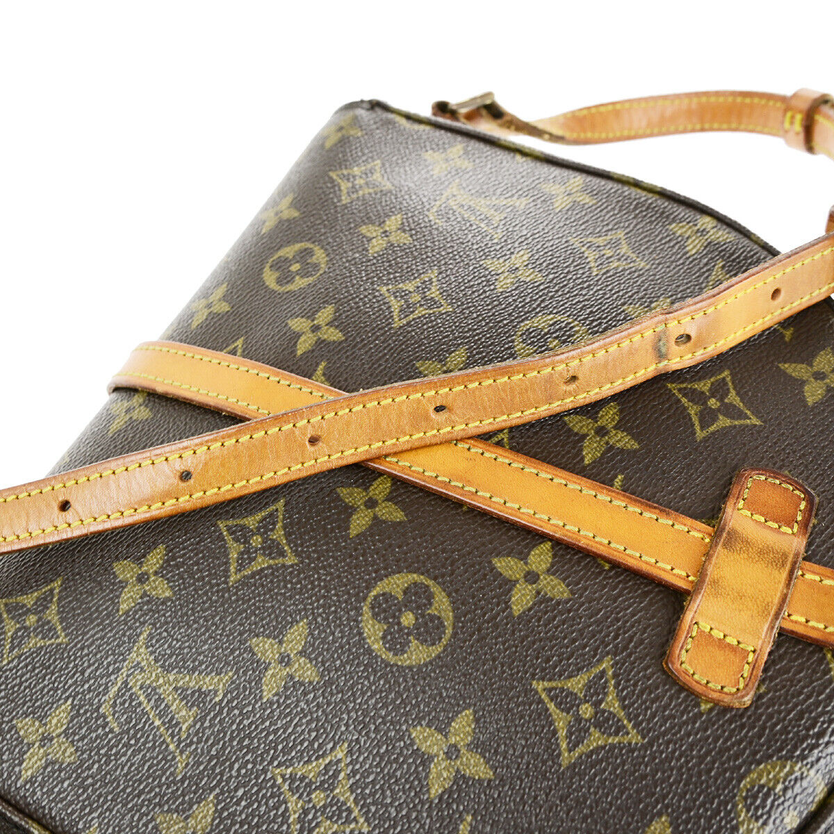 LOUIS VUITTONI Chantilly MM Shoulder Bag Monogram Leather Brown M51233 62YG613