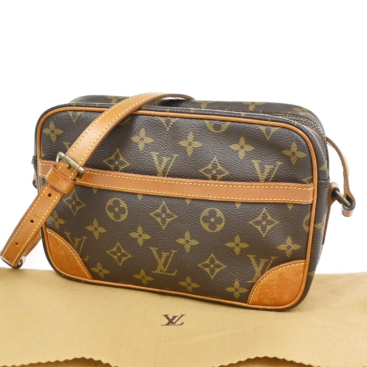 LOUIS VUITTON Trocadero 24 Shoulder Bag Monogram Leather Brown M51276 31CA955